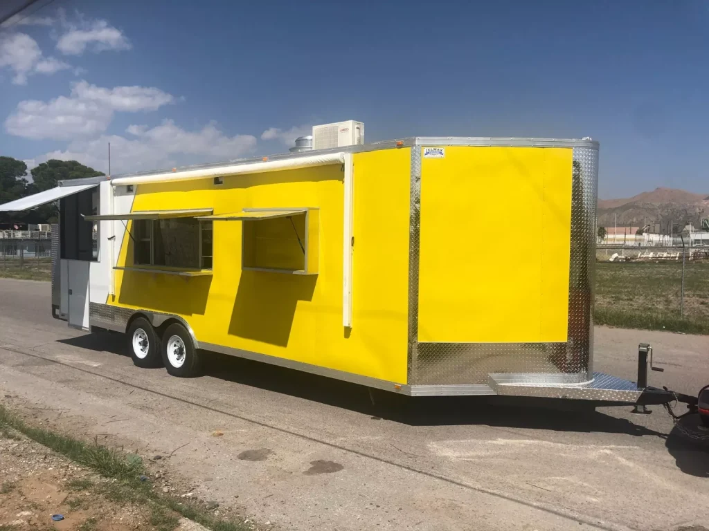 2024 JELMAX 8.5 x 25 Food Concession Trailer with 5' Porch + Toilet Package