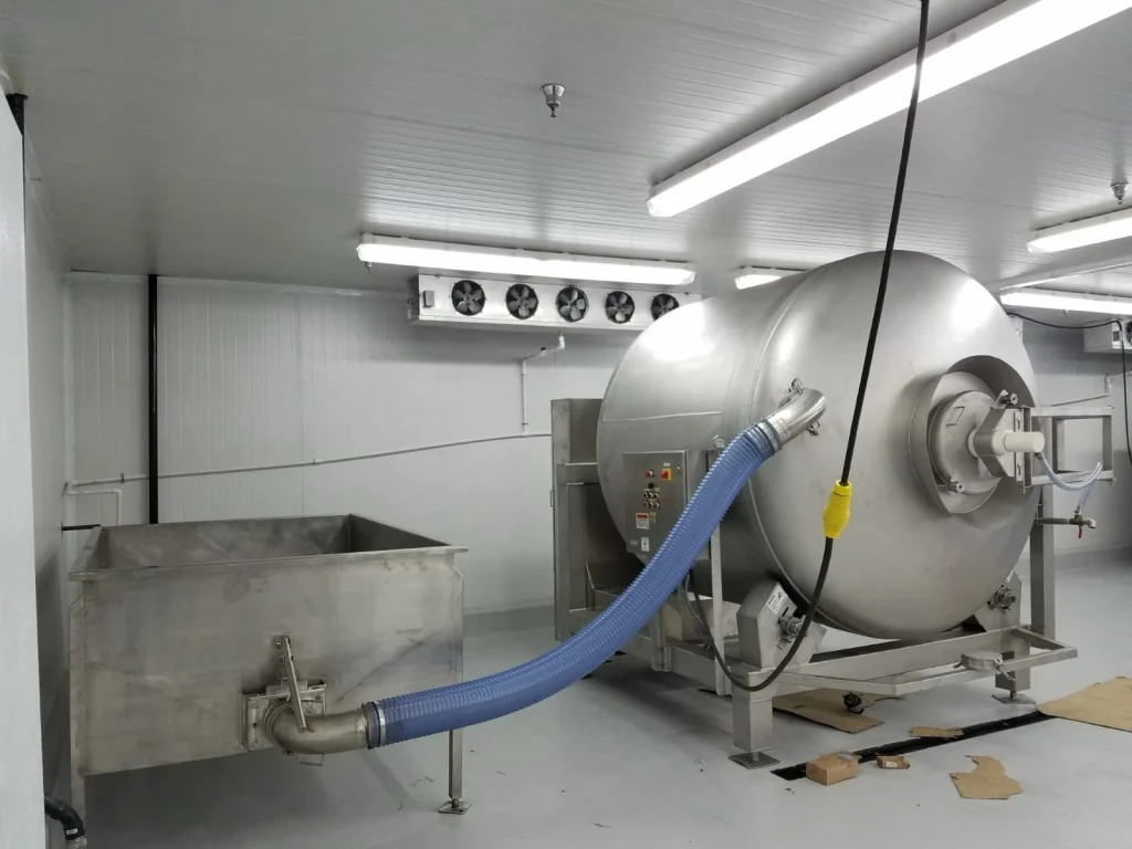 Marinating Vacuum Tumbler – 5000 lb Capacity, 10 HP Vacuum, 15 HP Motor