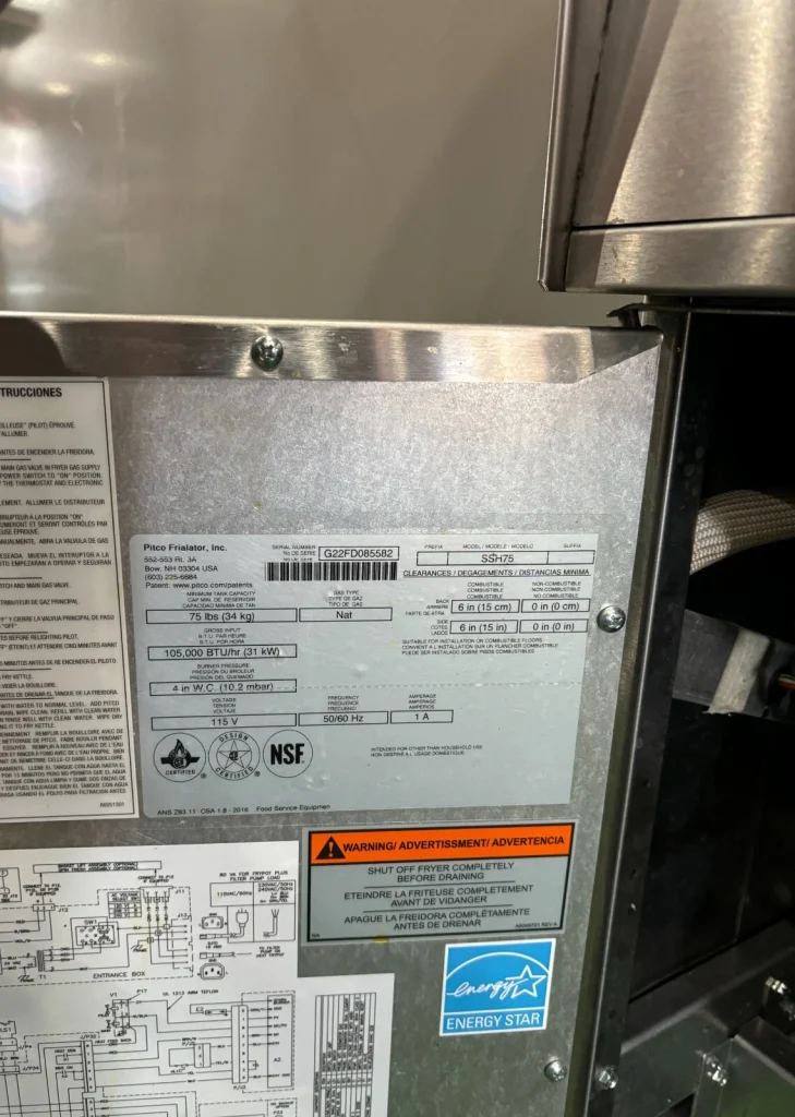 Pitco SSH75-4FD High-Efficiency Gas Fryer with Integrated Filtration System