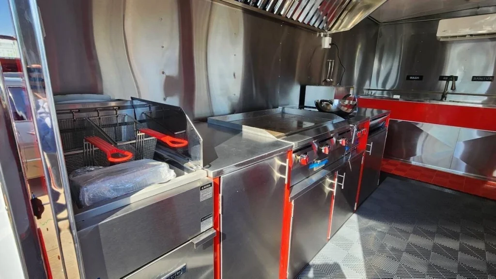 2024 Red 8x16 Food Concession Trailer – Double Axle
