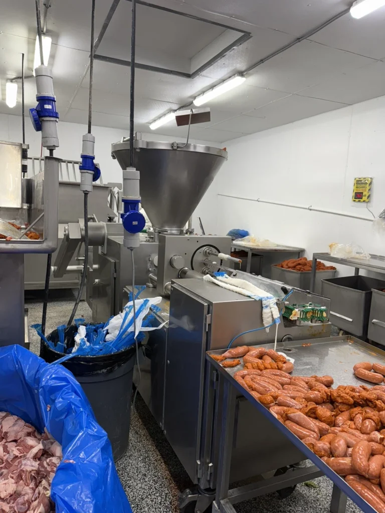2018 Vemag HP10E Vacuum Stuffer with LGP 208 Servo Twister/Linker and Loader