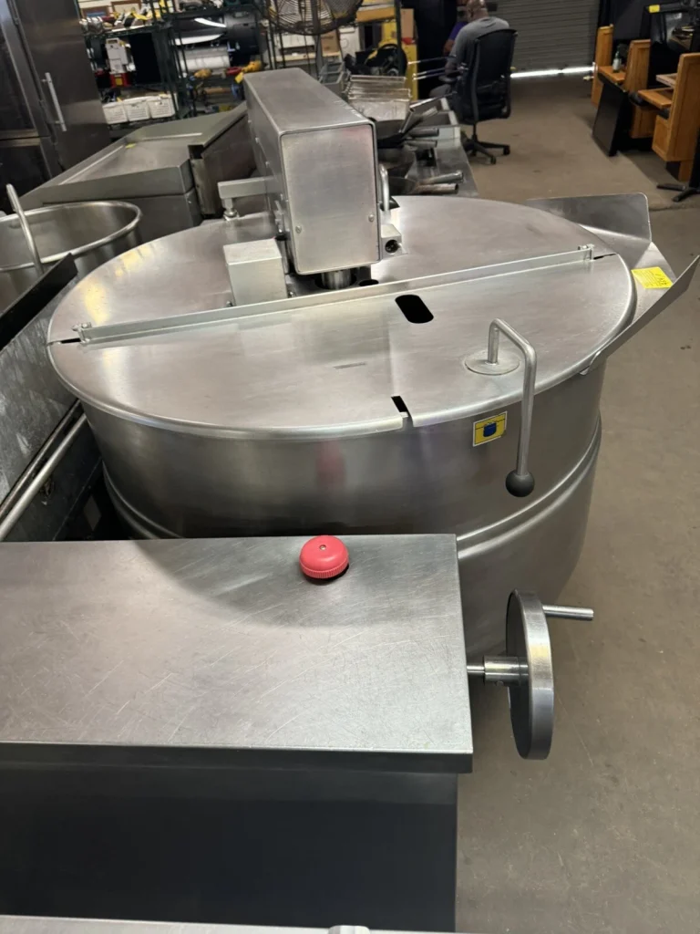 2016 Cleveland MKDL-125-T – 125 Gallon Tilting Steam Jacketed Mixer Kettle